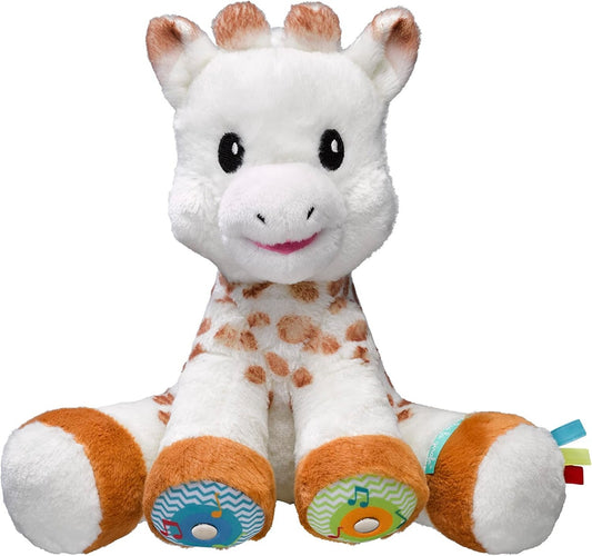 VULLI sensorische knuffel met melodieën GIRAFFE 25 x 27 cm