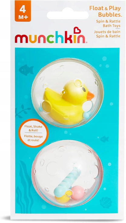 MUNCHKIN Float & Play burbujas con sonajeros para el baño 2 unidades