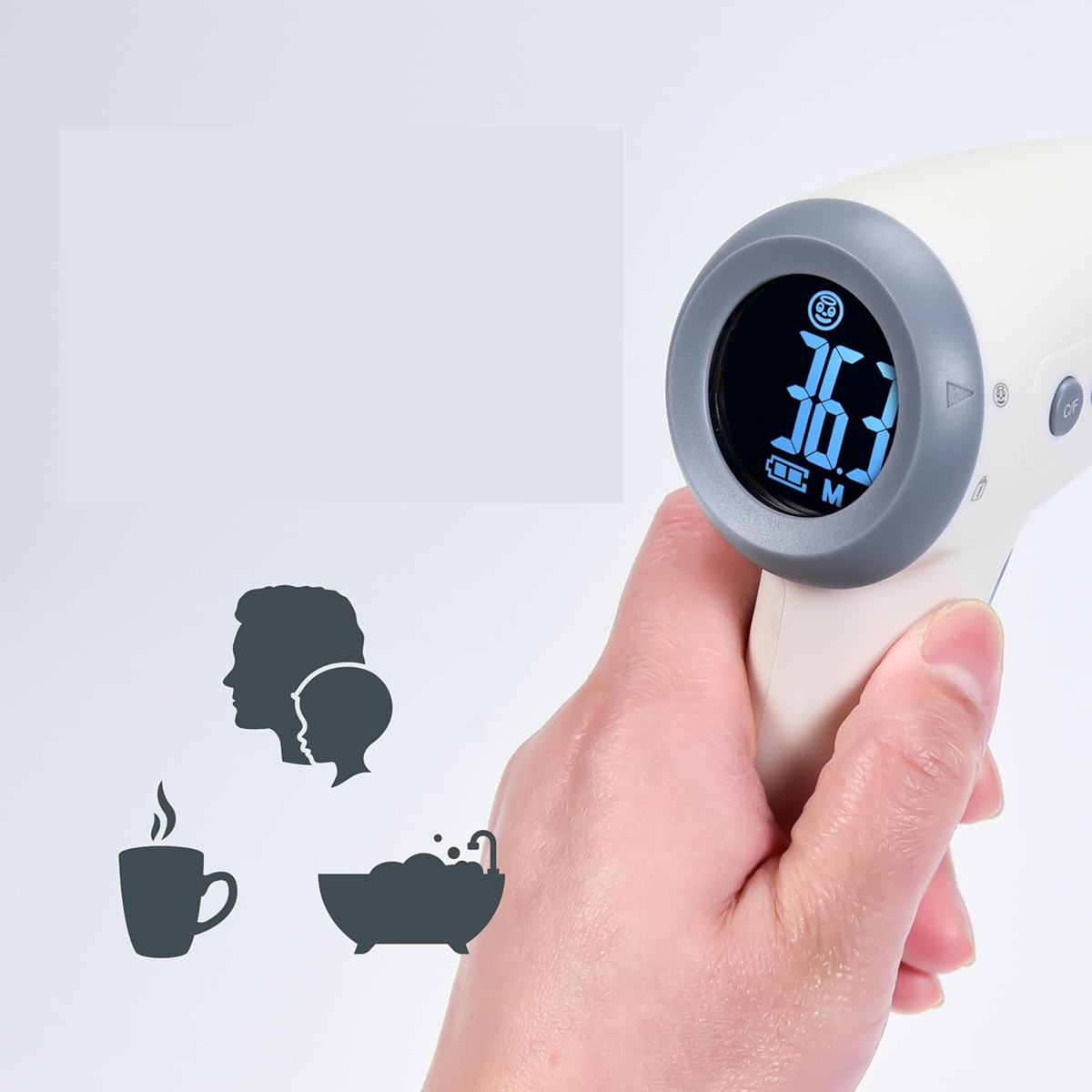 NUVITA 2093 contactloze voorhoofd- en objectthermometer