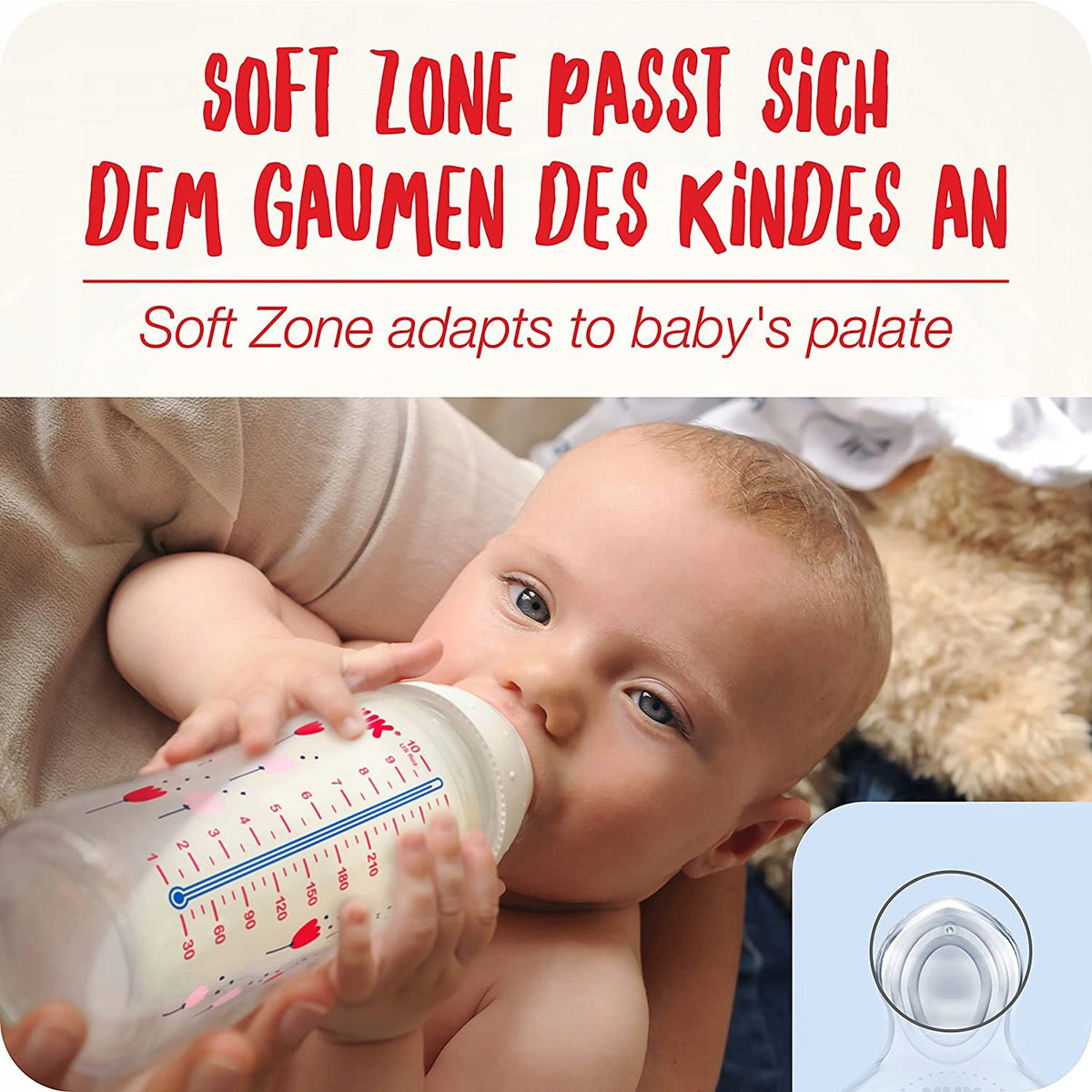 NUK No Colic set de biberones 3x 300 ml 0-6
