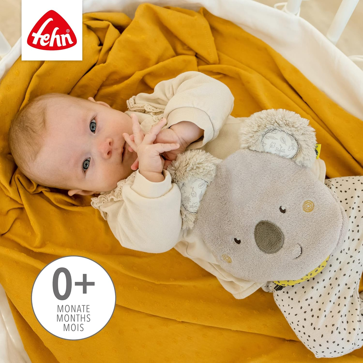 FEHN Koala Australia plyšový termofor s čerešňovými kôstkami 20 x 20 cm