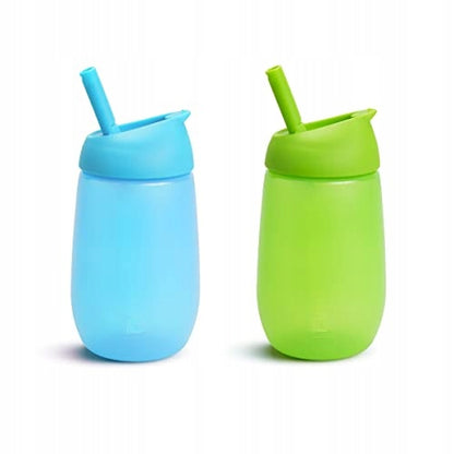 MUNCHKIN SIMPLE CLEAN cană cu pai x2 296ml 12luni+