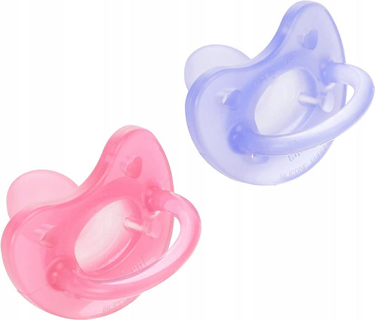CHICCO PhysioForma smoczek x2 16-36m silikonowe różowy i fioletowy, wolne od BPA i BPS