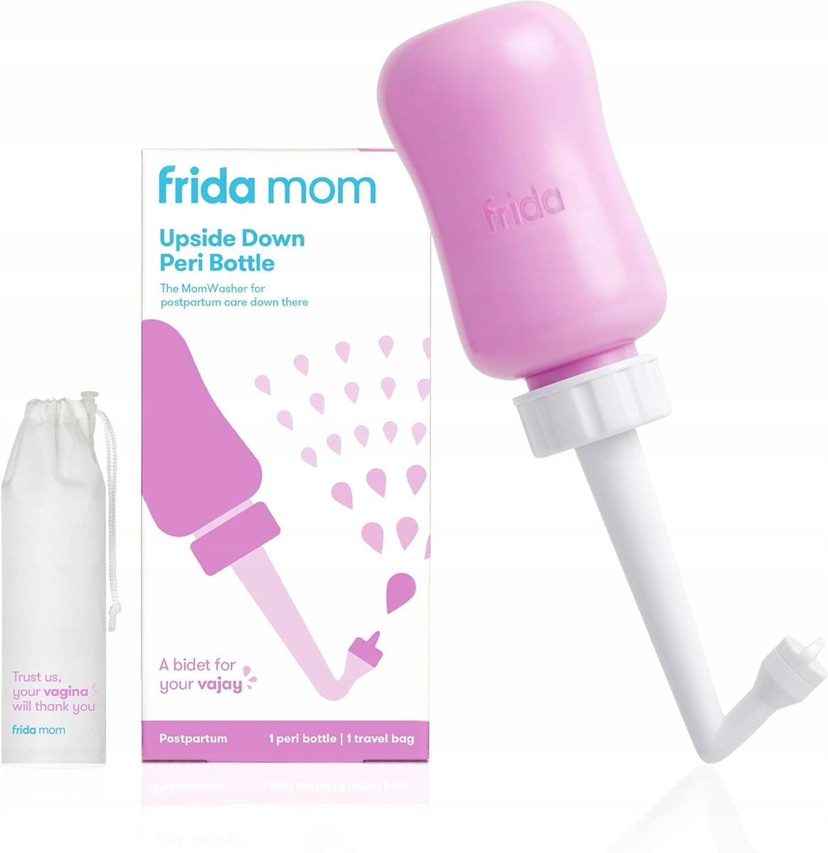 FRIDA Mom fles voor postnatale verzorging Peri 295 ml + etui