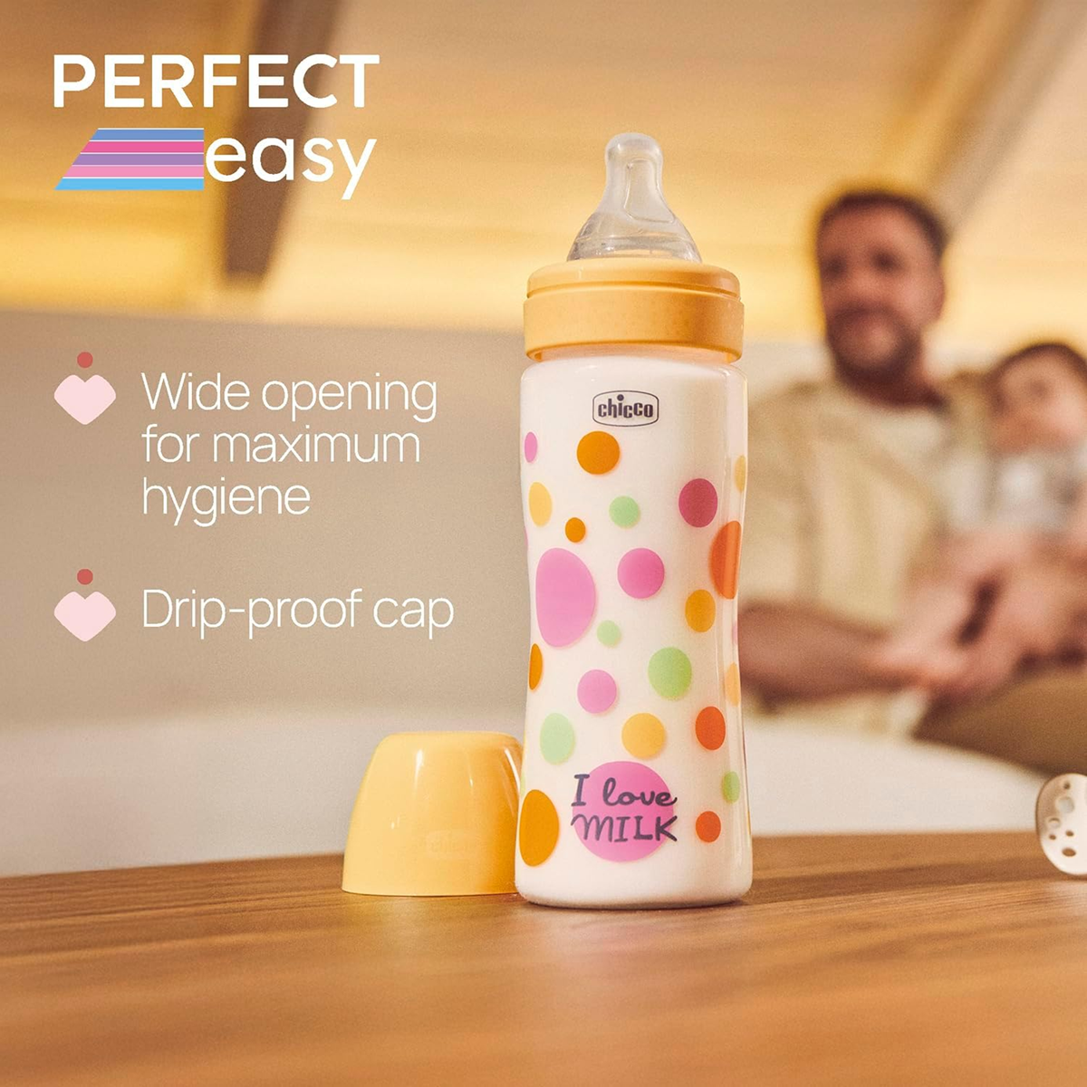 CHICCO fles Perfect Easy 4m+ 300ml