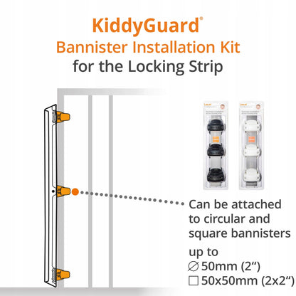 LASCAL KiddyGuard set voor trapleuningen voor sluitriem 14-50 mm