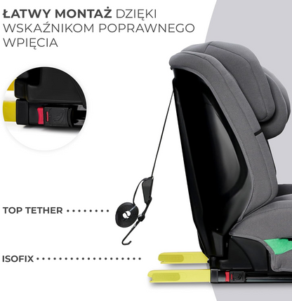 KINDERKRAFT SAFETY FIX 2 i-Size autostoeltje 9-36kg gr 1/2/3 ISOFIX