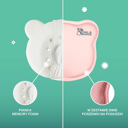 KOALA BABYCARE polštář pro kojence 0+ povlak