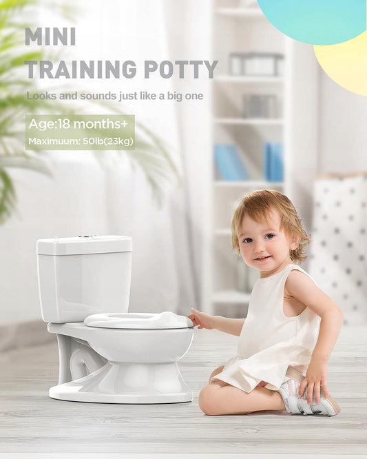 ADOVEL nocnik Moja Pierwsza Toaleta DŹWIĘK, mini toaleta treningowa dla dzieci 18msc+, do 23 kg
