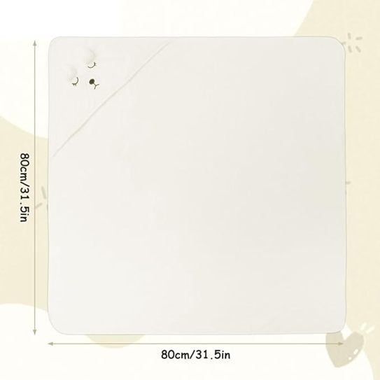 AOLSO handdoek met capuchon 80x80 cm