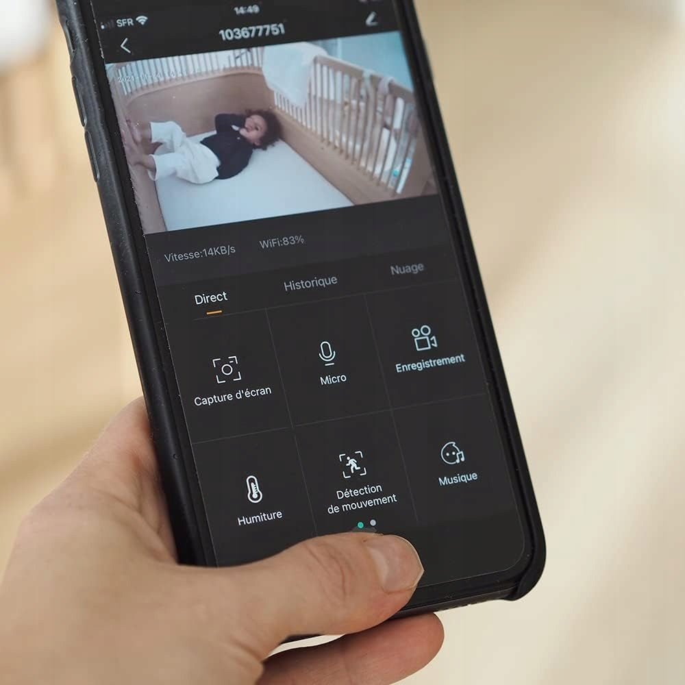 BEABA Zen Premium Babyphone Kamera 360° Full HD App