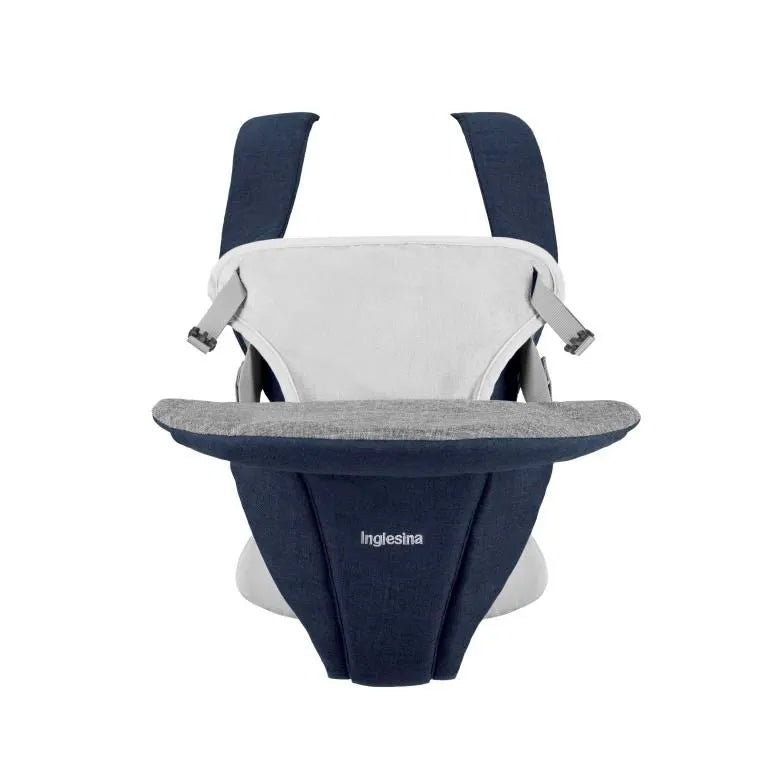 INGLESINA nosidełko ergonomiczne FRONT do 20kg, beżowo-granatowe, widok z przodu
