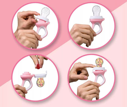 LUXIOR dispenser ciuccio per frutta per bambini 3-12 mesi 2 pezzi 6 beccucci