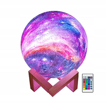 BAKTH Galaxy veilleuse lune 16 couleurs + télécommande et support LUNE