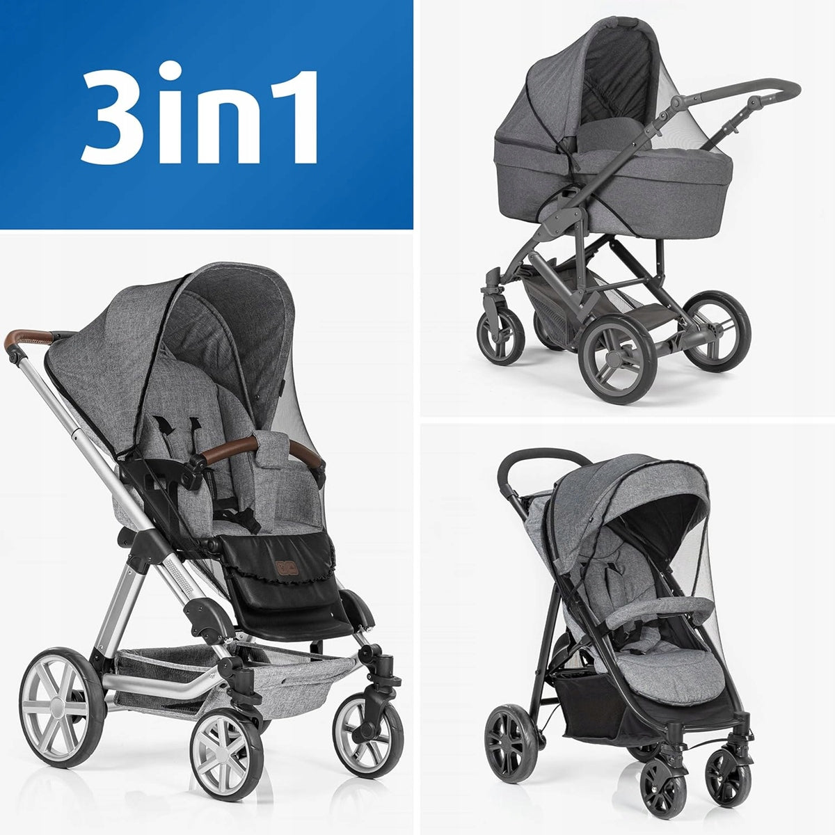 REER BiteSafe muskietennet voor kinderwagens, wandelwagens en sportwagens