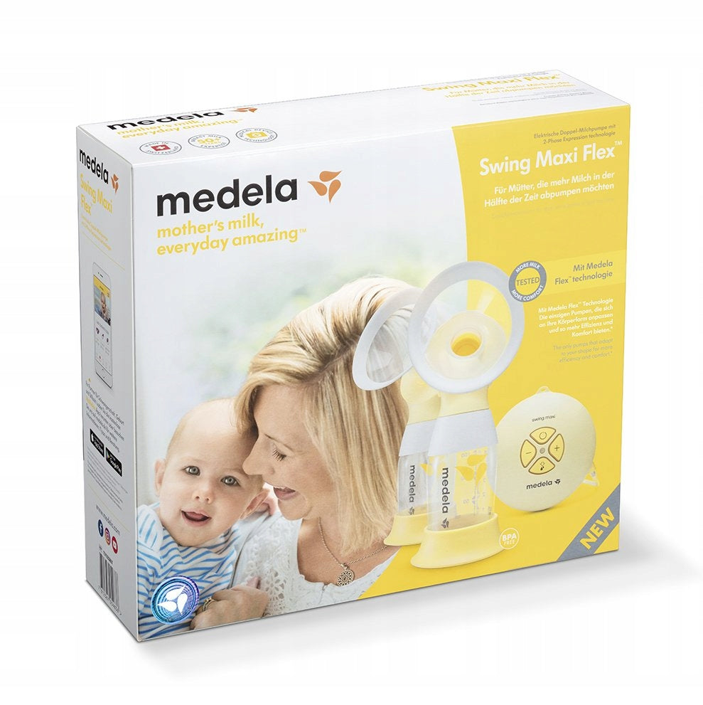MEDELA Swing Maxi Flex podwójny laktator 2-fazowy elektryczny, FLEX™, BPA free, do odciągania pokarmu z dwóch piersi