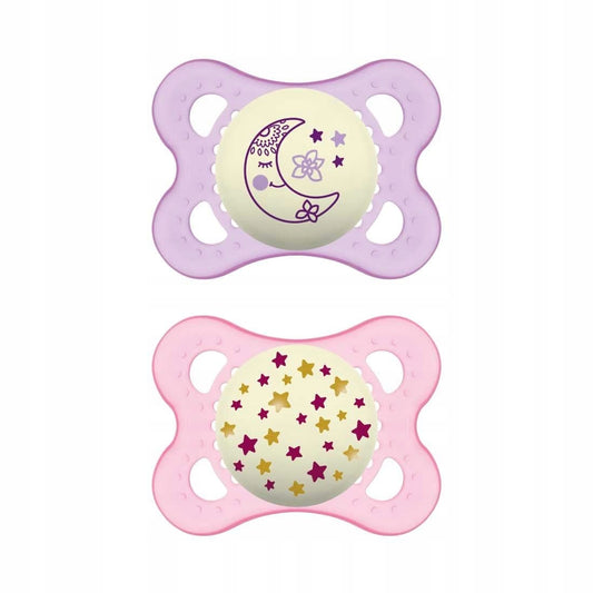 MAM ORIGINAL NIGHT cumlík x2 2-6m svietiaci KAUČUK