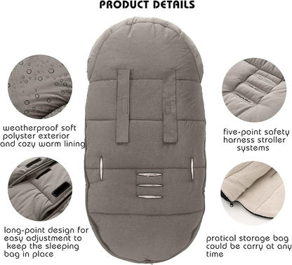 MIRACLE BABY universele voetenzak voor kinderwagens 90x48