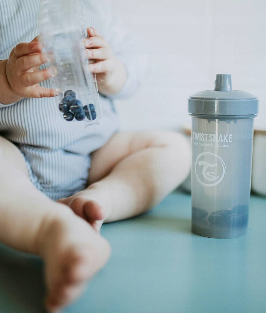 TWISTSHAKE cană anti-vărsare 360 ml 12m+ cu pai KID CUP