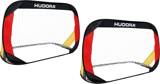 HUDORA Pop-Up voetbaldoelen 120x80x80 cm 2 stuks + etui