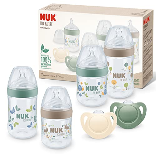 NUK for Nature Perfect Start flessen- en fopspeenset 0–6 maanden – afbeelding 2
