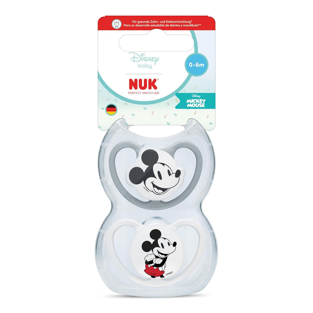 NUK Perfect Match Air dudlík 0–6m x2 DISNEY
