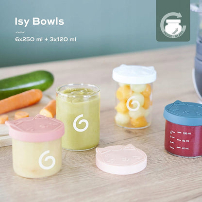 BABYMOOV ISY BOWLS Glasbehälter 6x250 3x120