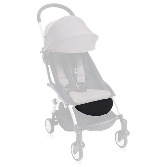 BABYZEN podnóżek do wózka Yoyo, Yoyo +, Yoyo 2, czarny, wygodny i regulowany podnóżek do wózka