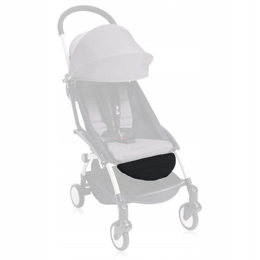 BABYZEN podnóżek do wózka Yoyo, Yoyo +, Yoyo 2, czarny, wygodny i regulowany podnóżek do wózka