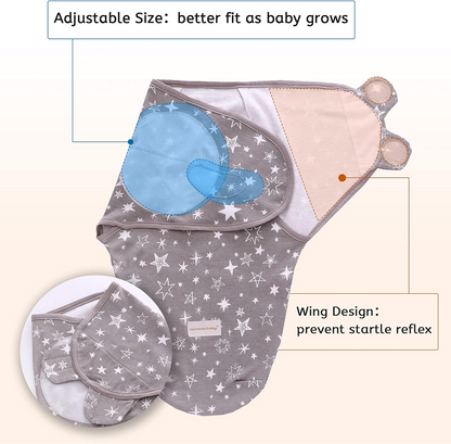 MIRACLE BABY pólya hálózsák 0–3 hónap 3 db