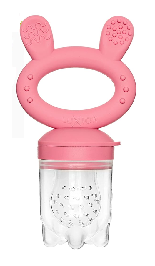 LUXIOR bijtring fruitdispenser voor kinderen 3 spenen 3-24 m