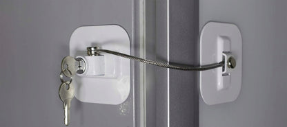 CHILD SAFETY LOCK beveiliging voor kasten en lades 19 cm + 2 sleutels