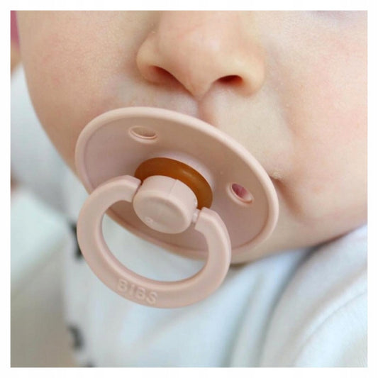 BIBS COLOUR GLOW succhietti calmanti 2 pack in gomma naturale 6-18 mesi