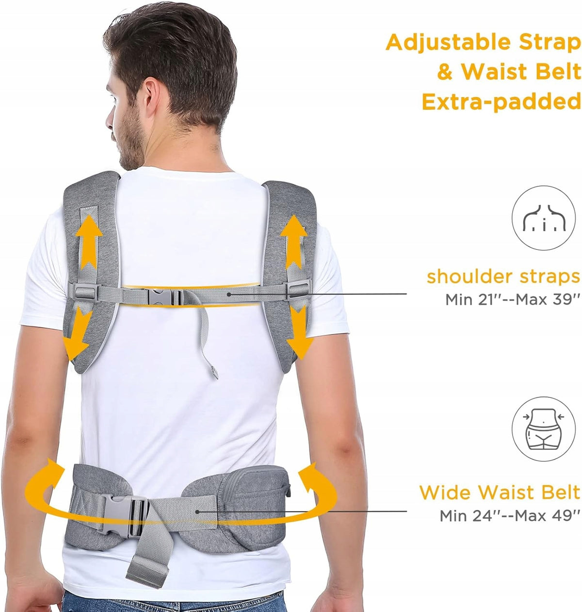 GAGAKU marsupio ergonomico per neonati 0-12 mesi