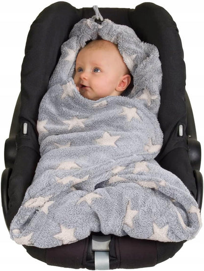 HOPPEDIZ blanket for car seat, fleece blanket