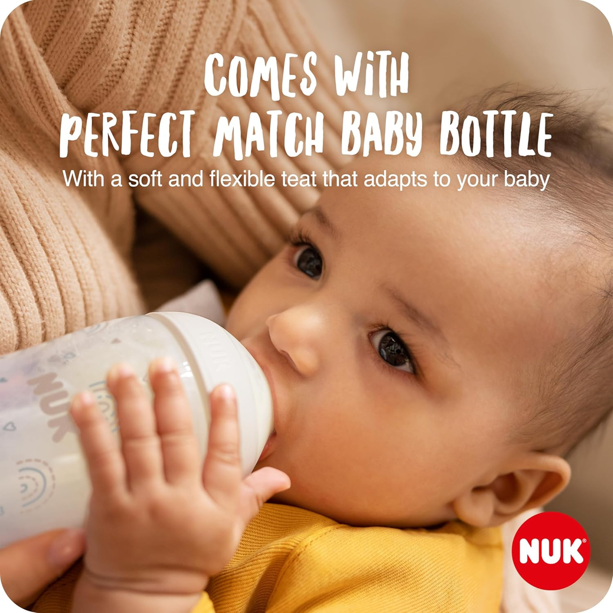 NUK handkolf + Perfect Match flessen 150ml set
