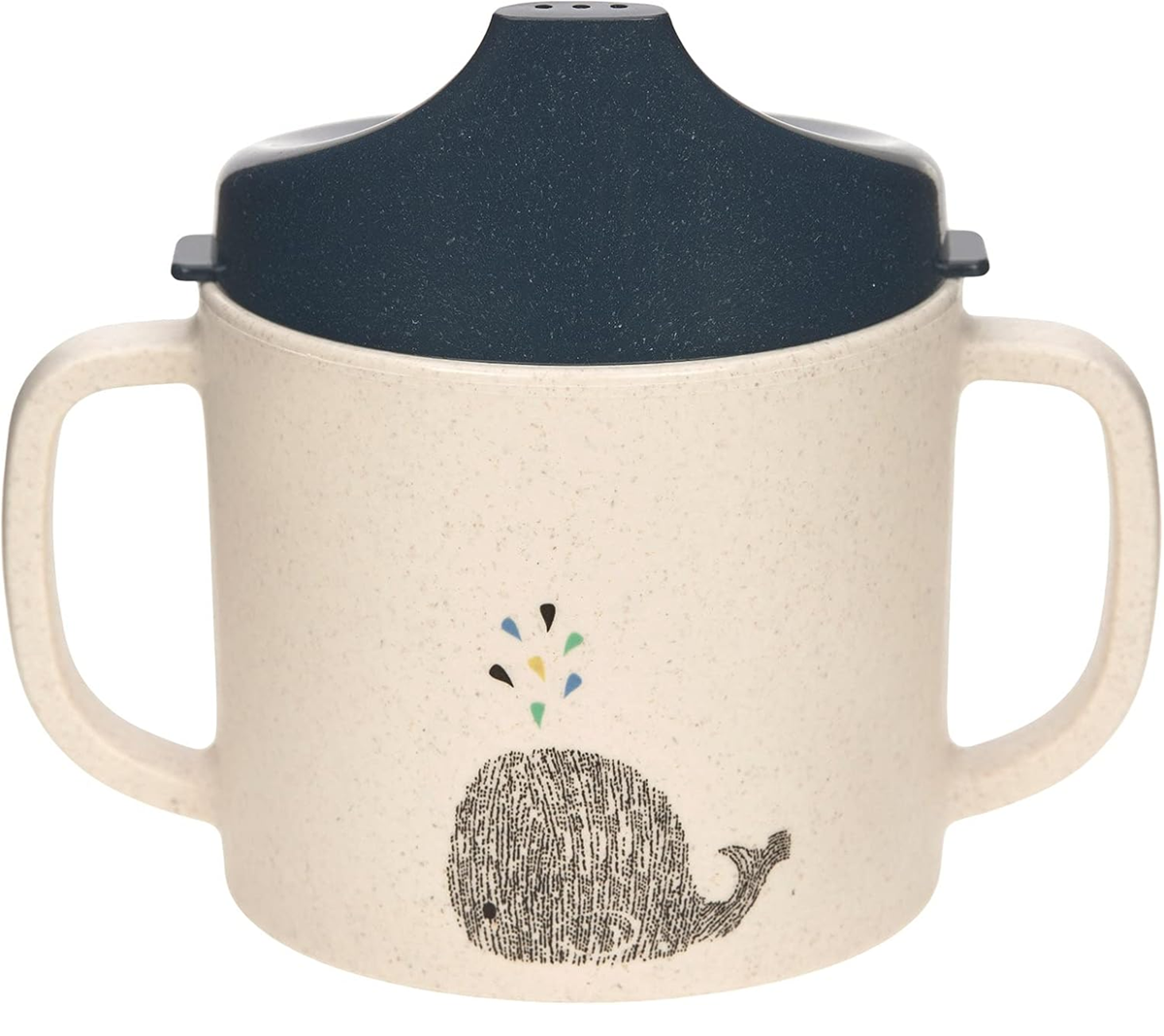 LASSIG Sippy Cup Little Water Whale drinkbeker met tuit 150 ml 6 m+