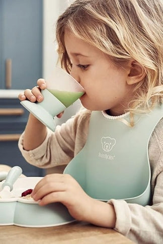 BABYBJORN babero de silicona con bolsillo x2