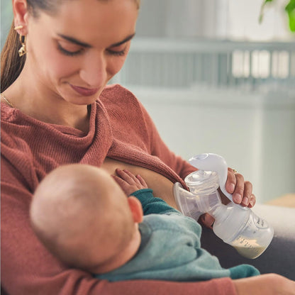 PHILIPS AVENT Natural SCF430/60 sacaleches manual con accesorios