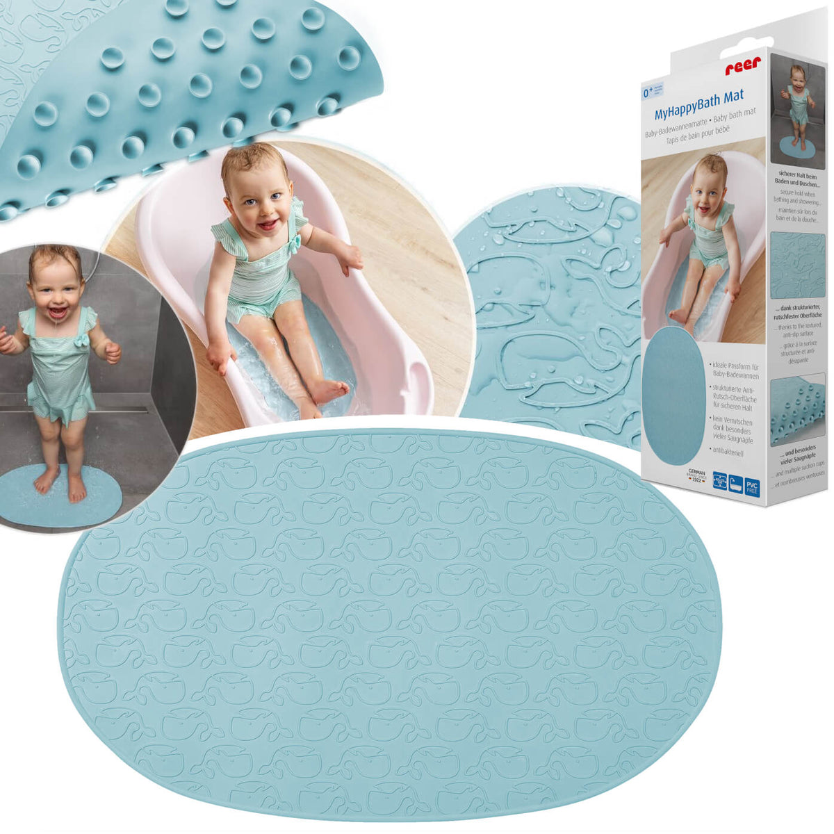 REER Antirutschmatte für die Badewanne 42x25