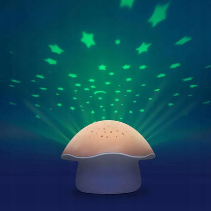 PABOBO Mushroom sterrenprojector met melodieën en huilsensor PADDENSTOEL
