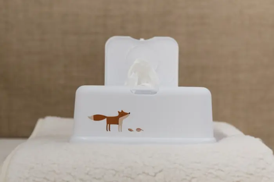 FUNKYBOX vochtige doekjes container met openend deksel 12,5 x 22 x 8,5 cm