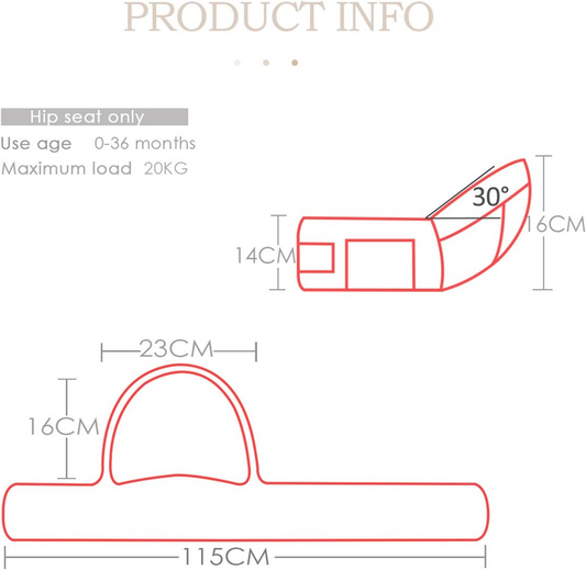 SONARIN draagstoel heupdrager 0-36 maanden