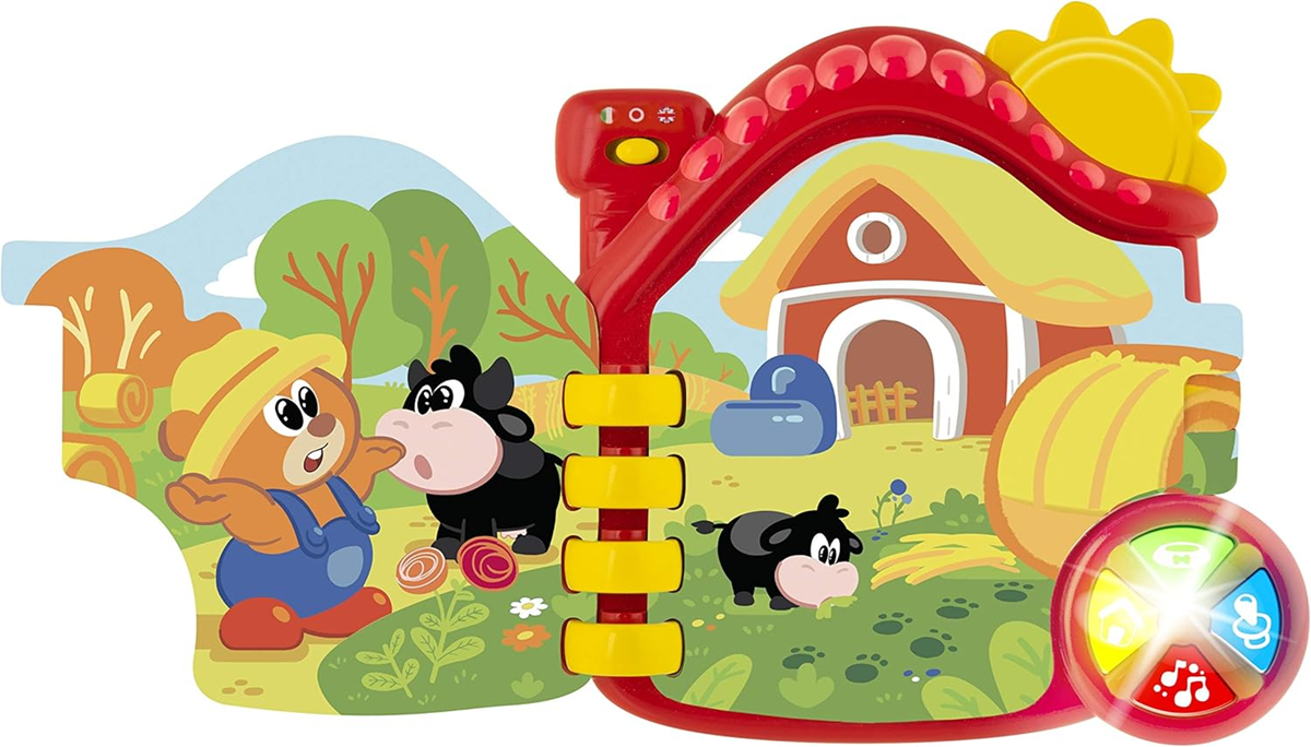 CHICCO Farma elektronische educatieve boekje ENGELS en ITALIAANS