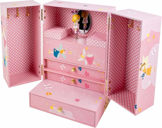TROUSSELIER Prinses sieradendoos 13x25 cm met muziekdoos Mozart - Menuet