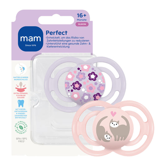 MAM Perfect Silikon-Beruhigungssauger 16m+ x2