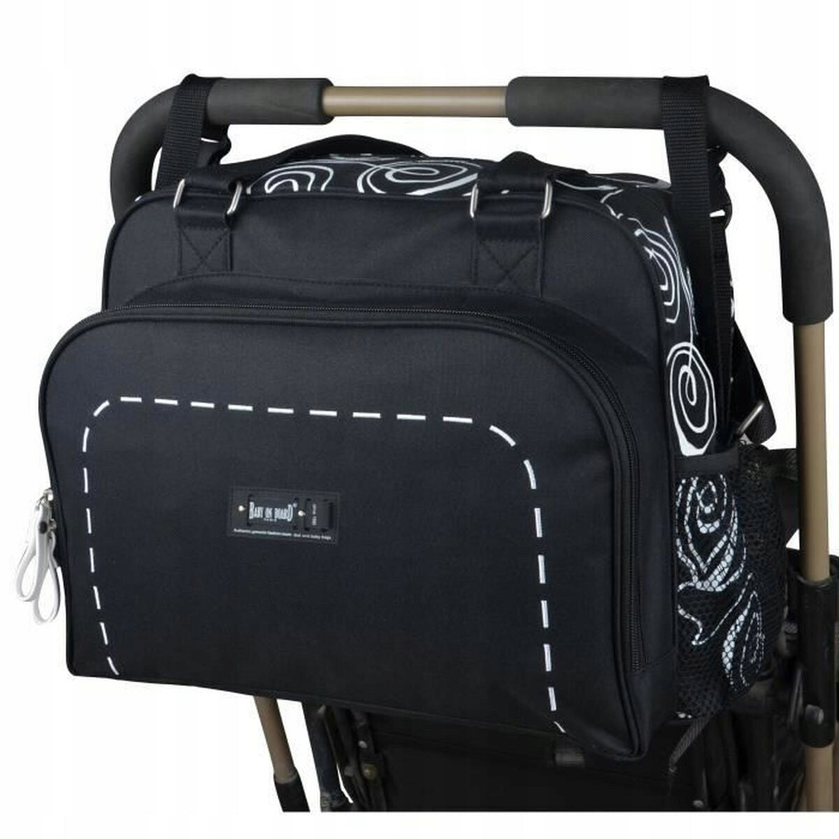 BABY ON BOARD borsa per pannolini e accessori SIMPLY SWIRL