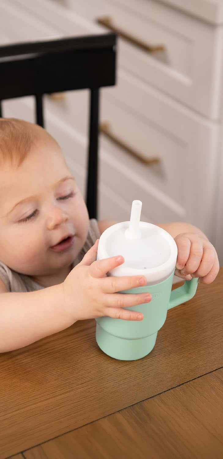 INFANTINO My 1st Tumbler siliconen anti-lek beker met tuit 266 ml 6 m+