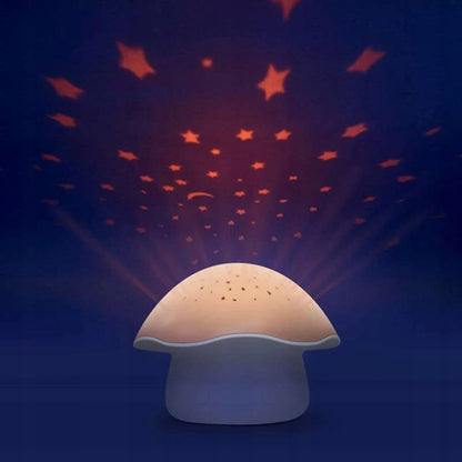 PABOBO Mushroom projecteur d'étoiles avec mélodies et capteur de pleurs CHAMPIGNON