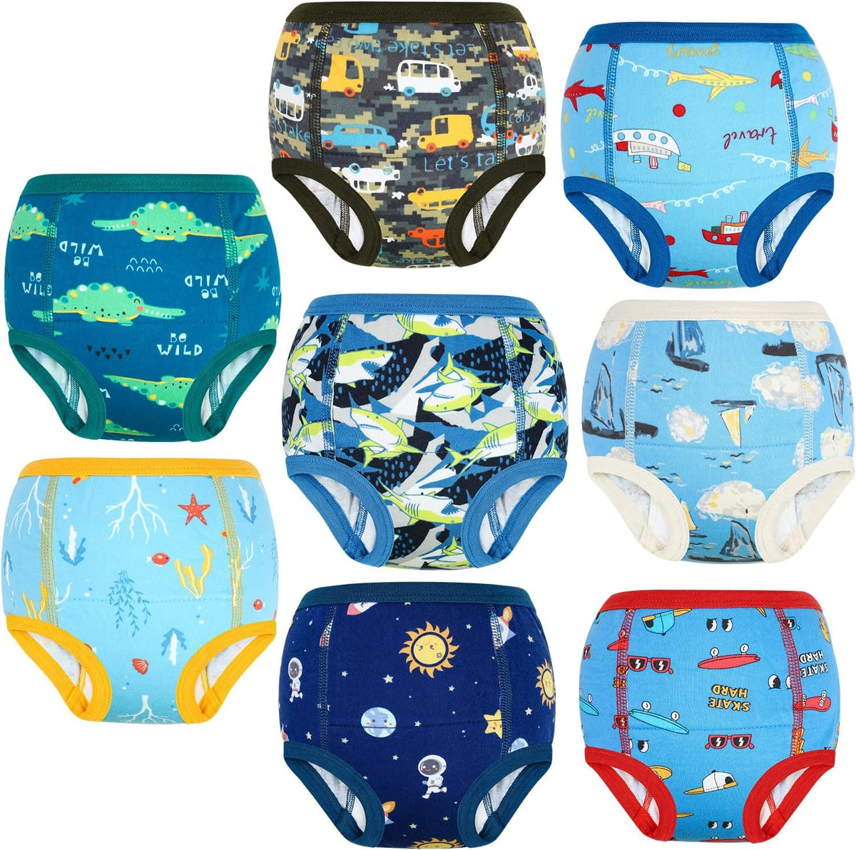 MOEMOE BABY mutandine da allenamento 5T x8 pezzi
